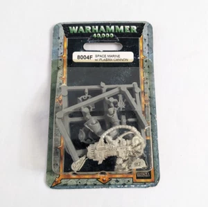 WARHAMMER 40K Miniatures SPACE MARINE W/ PLASMA CANNON 8004F GW 2000 *NEW* - Picture 1 of 1