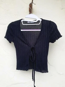 Teenie Kinder feinstrick Jacke Weste Mädchen Gr. XXS  Fishbone Sister (1162) - Picture 1 of 2