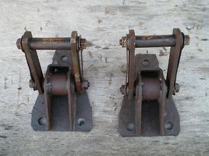 FIAT 1100 D H SPECIAL SUPPORTI BALESTRA POSTERIORE SUPPORTS CROSSBOW 1962 RARO - Imagen 1 de 1