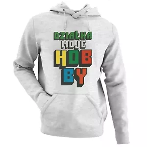 Felpa con cappuccio Dzialka Moje Hobby Polska Bluza Smieszna Polish Prezent dla dzialkowca PL - Foto 1 di 11