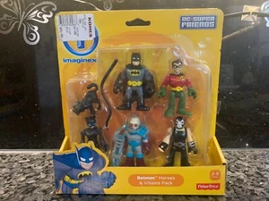 NEW - Imaginex DC Batman and Robin Hero's and Villian's Pack - Picture 1 of 3