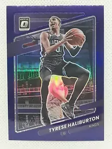 Tyrese Haliburton 2021-22 Donruss Optic - Purple #38 - Sacramento Kings - Picture 1 of 2