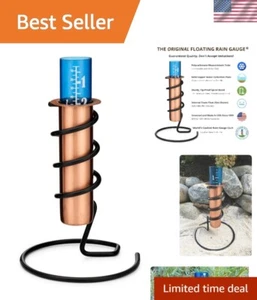 World's Coolest Rain Gauge, Table Base, Copper, Measure, Monitor, Conserve, P... - Picture 1 of 9