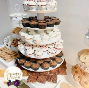 Cupcake Stand 6 Tier White Melamine Cake Tower Dessert Display - Picture 1 of 12