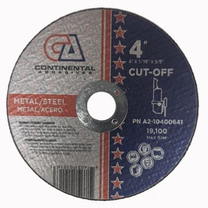 4 Inch x 1/16 Inch x 5/8 Inch Metal Cut Off Wheels - 10-Pack Closeout Special! - Picture 1 of 1