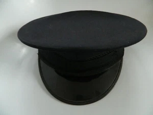 Vintage Fireman's 100% Wool Visor Hat Union Made in USA Size 7 1\4 - Picture 1 of 8