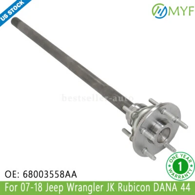 Rear Axle Shaft Passenger Side Dana 44 For 2007-2018 Jeep Wrangler 68003558AA - Image 1 of 4
