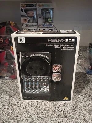 Behringer Xenyx 802 Mixing Console 8-Input 2-Bus Mixer Mic Preamp -New - Image 1 of 2