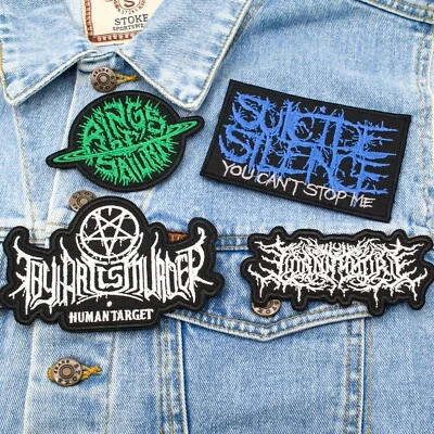 Deathcore embroidered patch collection. 4 patches for $14.99. - Image 1 of 4