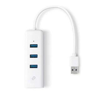 CONVERTISSEUR USB TP-LINK UE330 - Blanc Gigabit Ethernet Adaptor+3 USB3.0 Ports - Photo 1/10