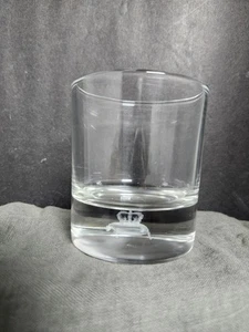 CROWN ROYAL - Lowball Rocks Glass - Crown & Pillow Logo Laser Etched 3D Hologram - Picture 1 of 5