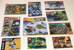 LEGO Misc Instruction Manual Booklet Lot of 10 Booklets Only, No Bricks - Picture 1 of 7