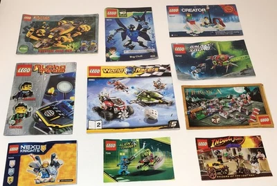 LEGO Misc Instruction Manual Booklet Lot of 10 Booklets Only, No Bricks - Image 1 of 4