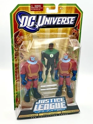 Justice League Unlimited LINTERNA VERDE ROBOT CAZADOR DC JLU Paquete de 3 2009 Foto 1 de 3