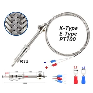 Sonda de resorte ajustable con sensor de temperatura de termopar tipo E tipo K PT100 1-5M - Imagen 1 de 9