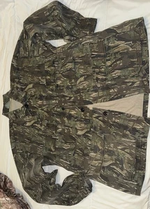 Smokey Branch Vintage Camo Collard Shirt Light Jacket Tree Pattern Medium Size L - Bild 1 von 16