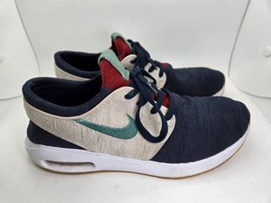 Nike SB Air Max Janoski 2 Shoes Mens 8.5 Blue Skateboarding Running Gym Sneakers - Picture 1 of 8
