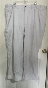 Size 54/32 St. Johns Bay Mens Worry Free Relaxed Fit Light Khaki Dress Pants - Picture 1 of 6