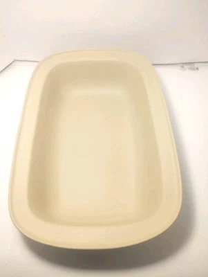 Pampered Chef Large Stoneware Roasting Pan Family Heritage Collect. 17x11x4 USA - Image 1 of 4