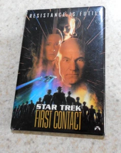 Vintage Star Trek First Contact Picard Data Poster Ata Boy fridge Magnet 1997 - Picture 1 of 4