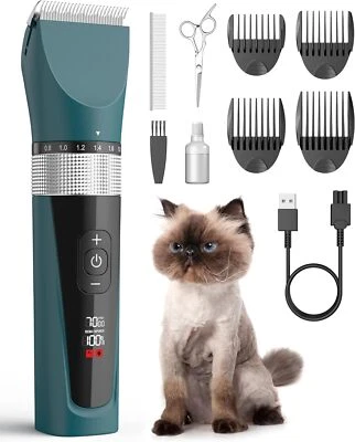 Oneisall Schermaschine Katze Leise Profi Haarschneidemaschine für Haustiere