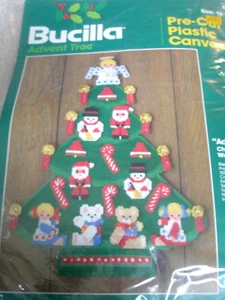 Bucilla Advent Tree Plastic Canvas Kit Pre-Cut 18" #61031 New - Picture 1 of 5