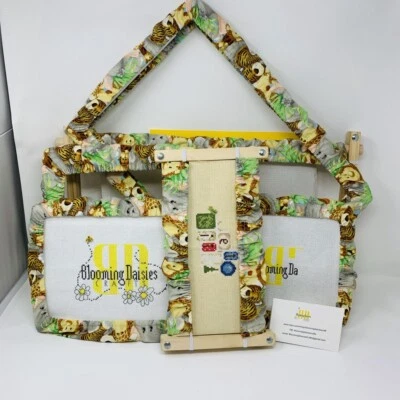 Baby Jungle Animals Grime Guards - Q-Snap Frame-Cross Stitch/Needlecraft - Image 1 of 4