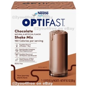 OPTIFAST 800 SHAKE MIX | CHOCOLATE VANILLA or STRAWBERRY | 6 BOXES = 42 SERVINGS - Picture 1 of 66