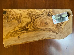 Olive Wood Cutting Charcuterie Board Bread Challah Chopping Carving Meat ITALY - Picture 1 of 6