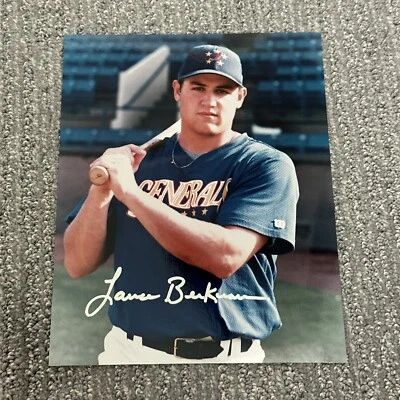 Фотография рисовых сов с автографом Хьюстона Астроса Лэнса Беркмана 8x10 - Изображение 1 из 2