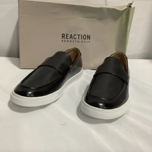 Größe 7 Herren Kenneth Cole Reaction Richie RMS0088AM Schwarz Slipper Halbschuhe Schuhe - Bild 1 von 7