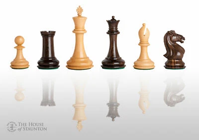 The Hastings Luxury Chess Set - Pieces Only - 4.0" King - Tasmanian Blackwood - Image 1 of 4
