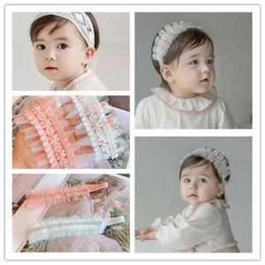 Juego de 3 PIEZAS de diadema con flores para recién nacidos niñas arco elástico suave nudo banda para el cabello regalo - Imagen 1 de 20