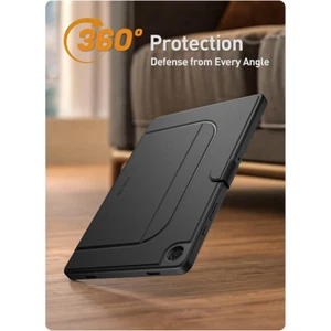 For Samsung Galaxy Tab A9+ Plus Case Poetic Explorer Magnetic Folio Stand Black - Picture 1 of 6