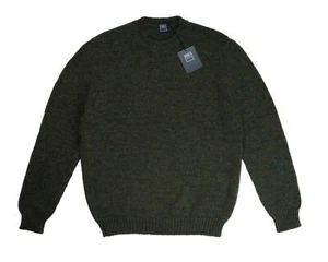 Fedeli $1,392 Green Mélange 'Argentina' Cashmere Crewneck Slim Sweater M (50 IT) - Picture 1 of 4