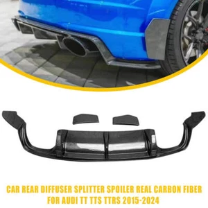 Spoiler posteriore in carbonio per Audi TT TTS TTRS 8S 15-20 spoiler labbro attacco posteriore adatto - Foto 1 di 9