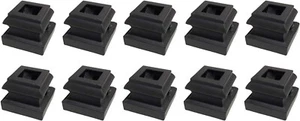 Baluster Flat Base Shoe with Set Screw - with 1/2" Square Iron Balusters 10pc - Picture 1 of 5