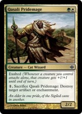 MTG magic cards 1x x1 Light Play, English Qasali Pridemage - Foil Alara Reborn