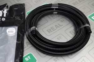 Vibrant -8 AN 0.44" ID Black Nylon Braided Flex Fuel Oil Hose 20 Foot Roll 11978 - Picture 1 of 9