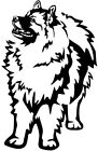 WOLFSSPITZ sticker - wolf tip car sticker - Keeshond sticker - contour #67