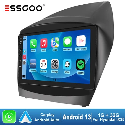 9» Carplay Android 13 автомобиля стерео GPS NAV BT WIFI FM для Hyundai IX35 2010-2015 - Изображение 1 из 4