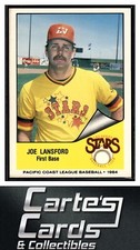 Joe Lansford 1984 Cramer Pacific Coast League #220  Las Vegas Stars