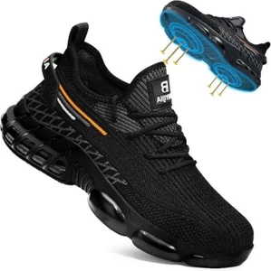 Men's Work Safety Shoes Steel Toe Lightweight indestructible Non-slip Sneaker - Picture 1 of 7