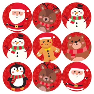 144 Christmas Characters Reward Stickers for School Teachers, Parents (30mm) - Picture 1 of 7