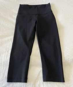 Lululemon | Women’s SZ 4 | Black Capri Leggings Athleisure Stretch - Picture 1 of 7