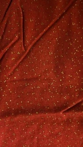 42  in x 1 1/2 yd Entire Piece Fabric Traditions - 2009 - Glitter gold on red - Picture 1 of 2