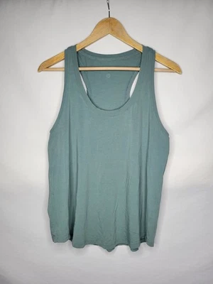 Lululemon Women's Cotton Tank Top Size 8 Medium Relaxed Fit Light Green - Image 1 of 4