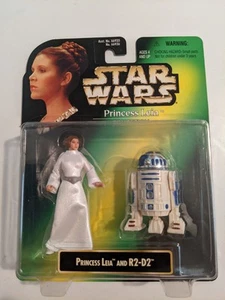Star Wars Power of the Force POTF Green Card Princess Leia & R2-D2 - Picture 1 of 2