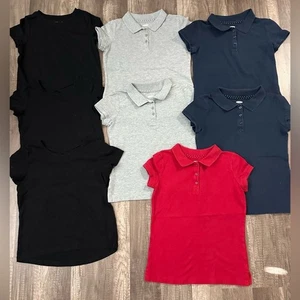 Old Navy Girls Polo School Shirts, Size S(6-7) - Picture 1 of 7