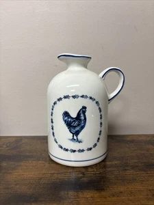 Molly Hatch Rooster Chicken Farmhouse Pitcher Jug - Picture 1 of 6